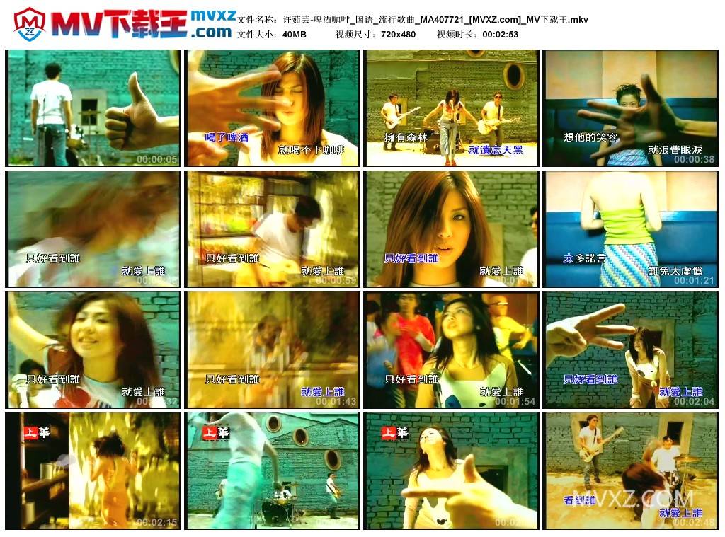 许茹芸-啤酒咖啡_国语_流行歌曲_MA407721